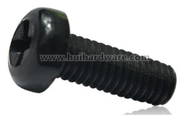 Black/White Nylon Cross Recessed Phillip Pan Head Screws M2-M8