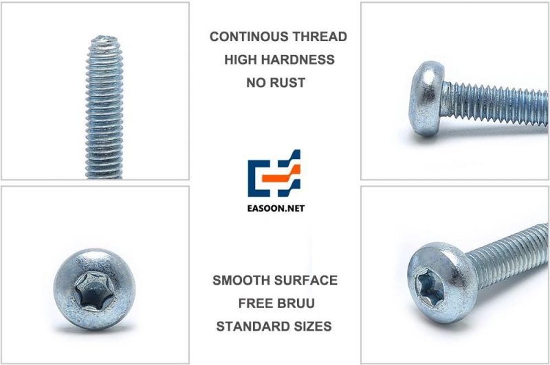 Hot DIP Galvanized Pan Head Inner Torx Bolt Full Thread Bolts /Screw Torx Bit/Machine Bolts Torx Socket Head Cap Bolt