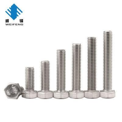 High Quality Hexagonal Weifeng Box+Carton+Pallet M6-M100 Hex Bolt Machine Screw