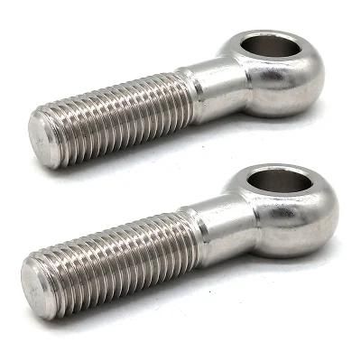 DIN444 Flat Stainless Steel 304 316 M24 Half Thread Eye Bolt