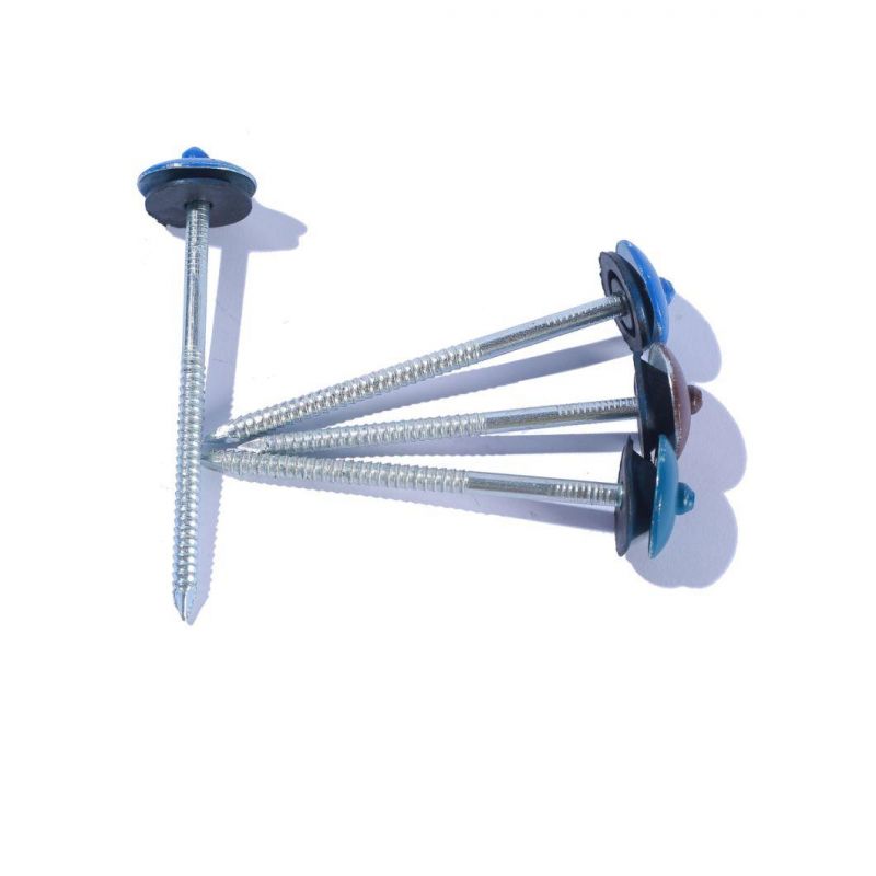Colored Roofing Nail with Umbrella Head