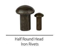 Flat Head Semi Tubular Rivet/Steel Rivet/Mushroom Head Rivet with Blue Zinc Coating/Coupler Rivet One-Stop Stainless Steel SS304 Solid Rivet