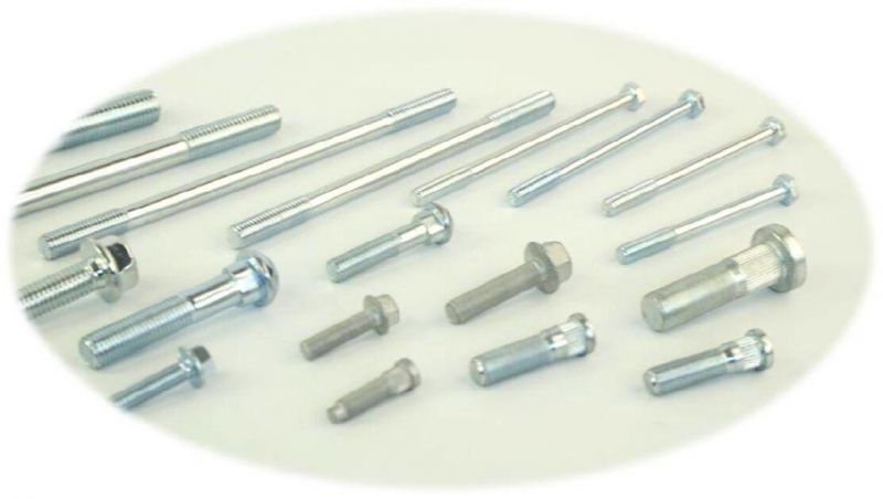 3 Projections Round Point Under Head QC/T598 Ifi Standard Welding Bolt or Welding Screw with Zinc Plated for Auto Parts