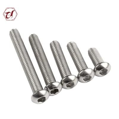 Stainless Steel Button Head Socket Screw ISO 7380 304 Machine Screw A2-70 Scoket Screw A4 Socket Screw