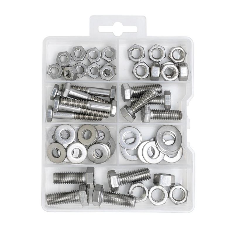 Bolts and Nuts Kit Stainless Steel Washer Set Hex Bolts and Nuts