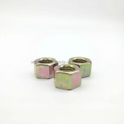 DIN971 Hex Nut with Fine Pitch Thread with Yellow Zinc