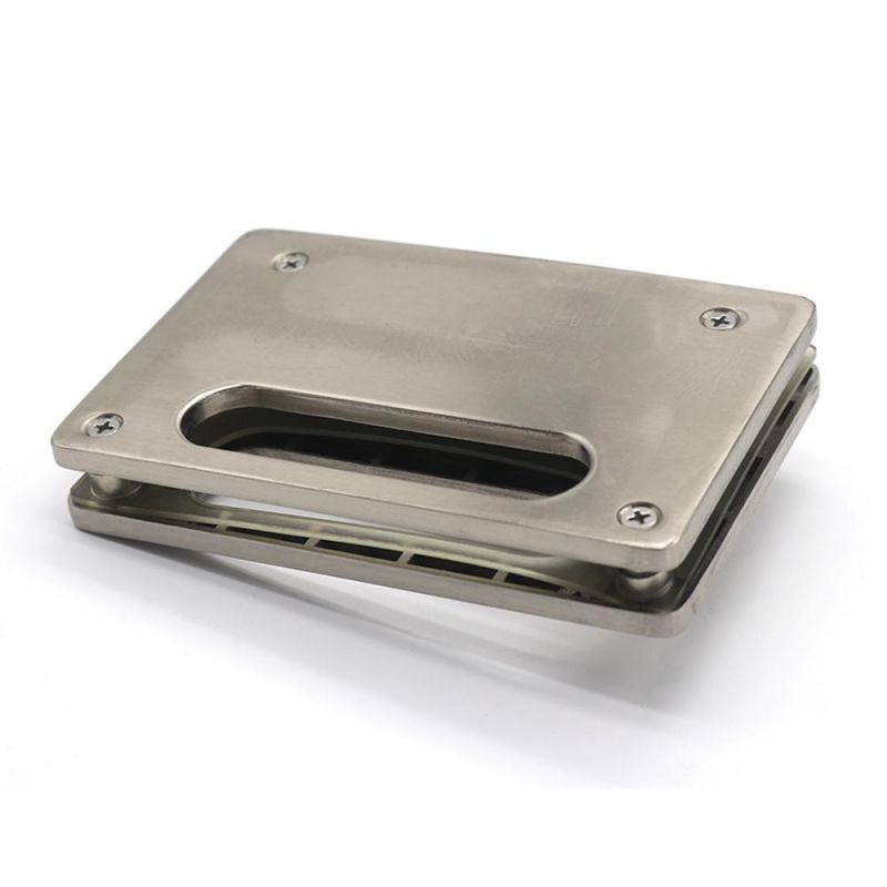 Glass Hardware Folding Stainless Steel Frameless Glass Door Lock Patch