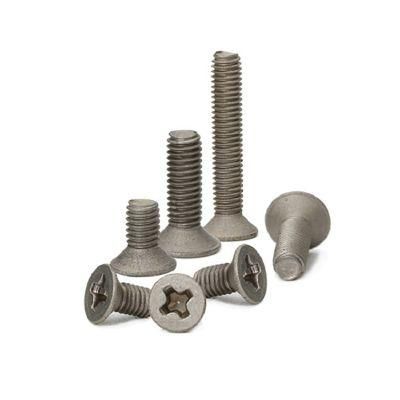 Countersunk Flat Head Phillips Machine Titanium Screw