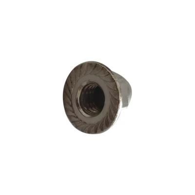 Carbon Steel Flange Cap Nuts, Hex Serrated Flange Cap Nut