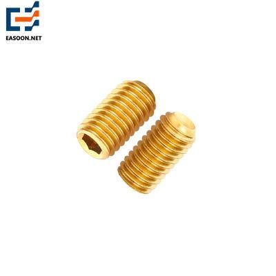 Hex Socket Set Screws Brass Cone Point Grub Screw Flat Point Set Screw Cup Point Grub Screw M10