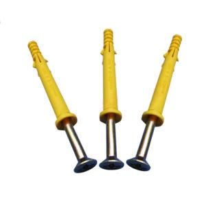 6X30mm Hot Selling Small Yellow Fish Plastic Expansion Anchor Bolt Wall Plug