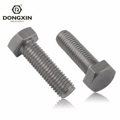 M6 DIN933 High Quality Stainless Steel Hex Bolt Hex Head Wheel Nut Stud Bolt