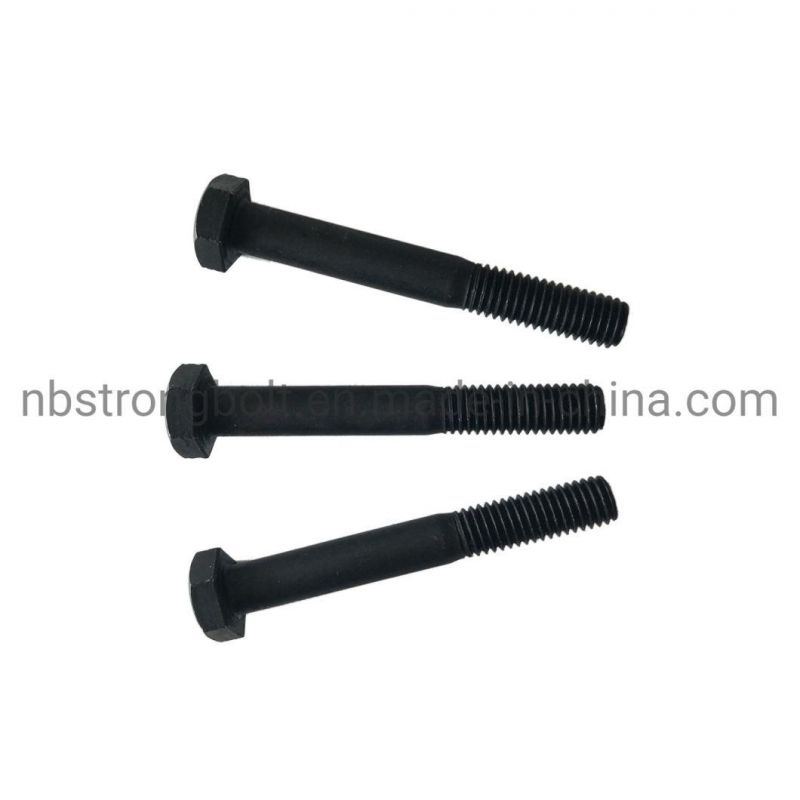 DIN931 Gr. 10.9 Hex Bolt with Black