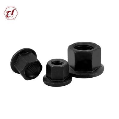 Carbon Steel Serrarated Hexagon Flange Nuts with Anti-Skid Teeth