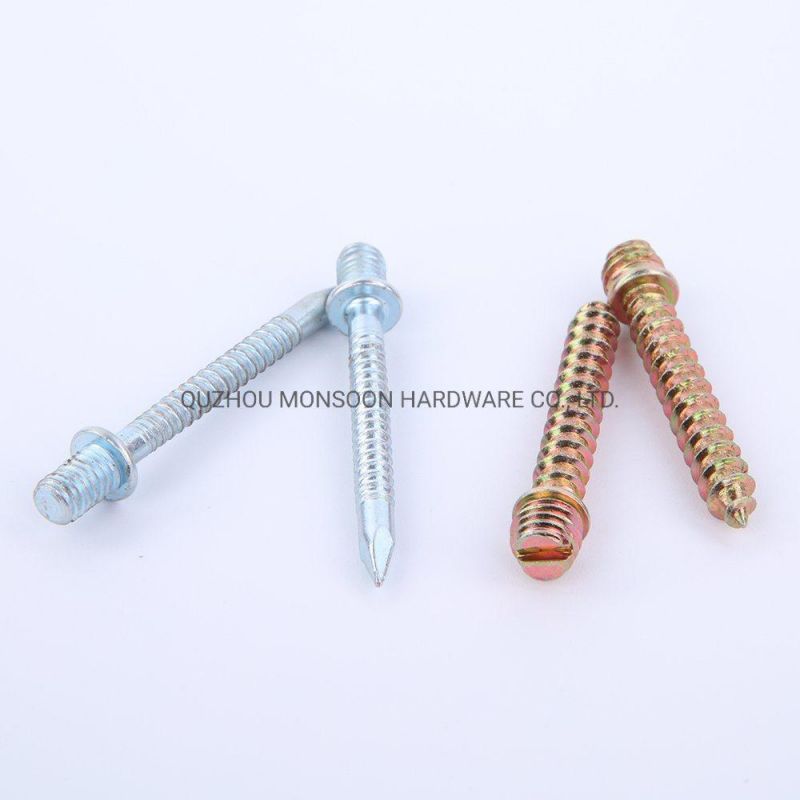 Carbon Steel Double Threaded Special Screws