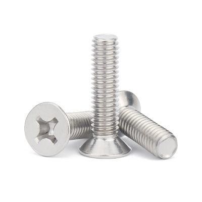 M1 M1.2 M1.6 M2 M2.5 M3 A2-70 Stainless Steel Countersunk Head Cross Recessed Screw