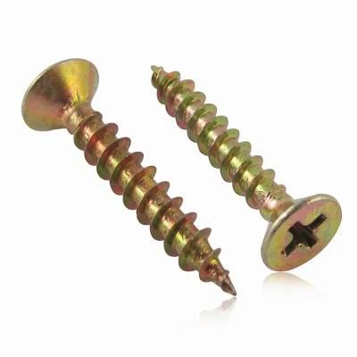 Yellow Zinc Plated Wood Screw Black Phosphorus Drywall Screws Nails