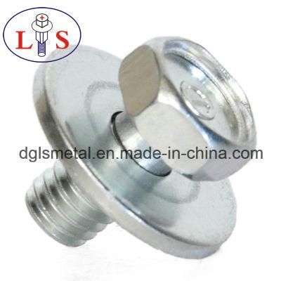Zinc Plated Hex Head Hexagonal Socket Bolt with Washers