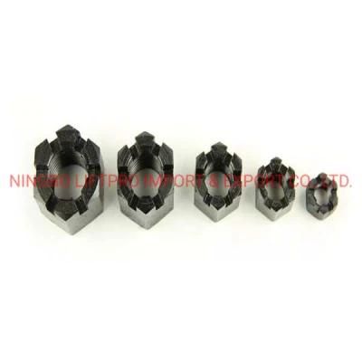 Hex Slotted Nuts Customized Zinc Plated