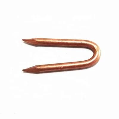 Copper Plating Fence Staple High Quality From Gold Factory Tianjin China