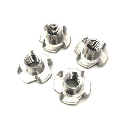China Professional Manufacturer Four Claws Nuts Prong Nuts T-Nut Tee Nuts