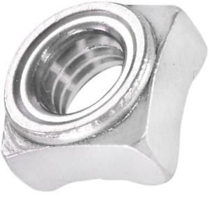 M6 Plain Zinc Plate or Black DIN928 Square Weld Nut