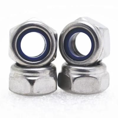 Stainless Steel DIN982 DIN985 Prevailing Torque Type Hexagon Thick Nuts with Non-Metallic Insert
