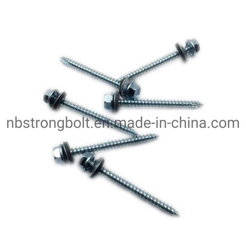 Hex Washer Hight Head Shoulder Under Head Post Ame Screw Type 17 Cut Point Assembled with Bonded Washer