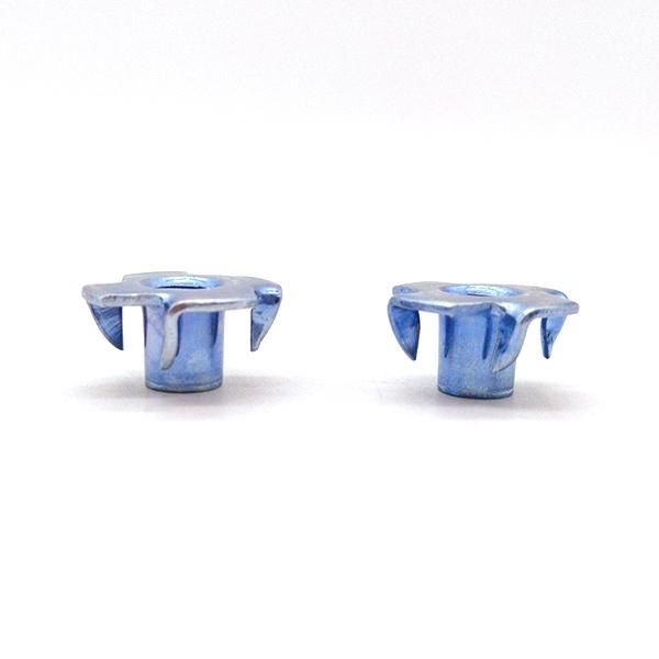 Zinc Plated Carbon Steel Tee Nut with 4 Prong