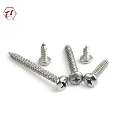 Stainless Steel 316 DIN7981 A4 Pan Head Self Tapping Screw Short Screw