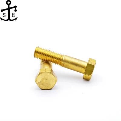 as 1110.1 ISO Metric M10 M12 Brass Hexagon Head Bolts