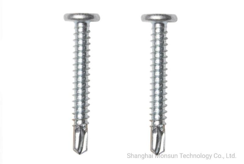 Flat Pan Head Fine Thread Drill Point Sheet Metal Screw