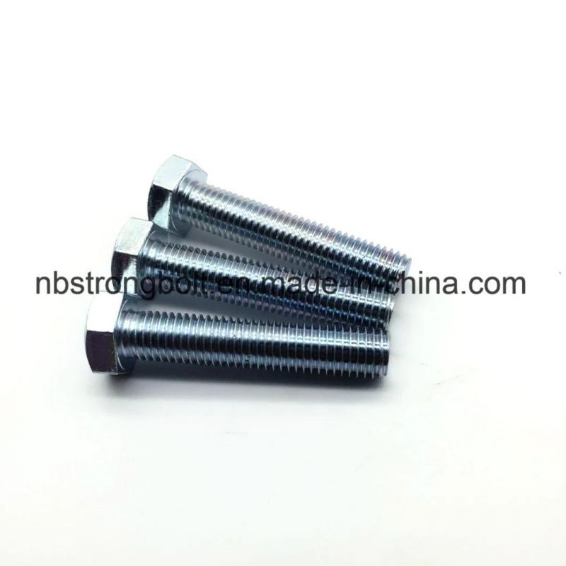 DIN933 Screw Hex Bolt Cl. 8.8 with Zinc Plated Cr3+ M6X70