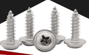 Self Tapping Screws Phillips Pan Head with Washer Screw 304 Stainless Steel Fasteners