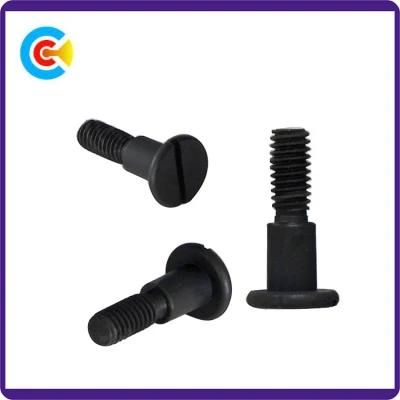 Black Zinc Steel M5 Button/Round/Flat Head Non-Standard Custom Slotted Screw