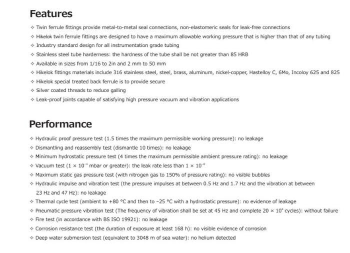 Hikelok Stainless Steel 316 304 Twin Ferrule Tube Fitting Od Fitting Compression Fitting Union