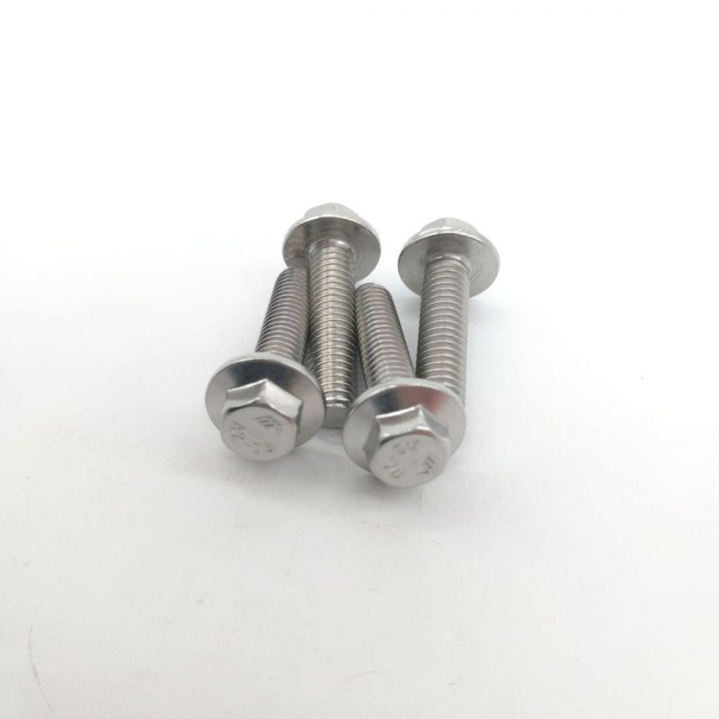 DIN6921 Stainless Steel Full Thread Hex Flange Head Bolts