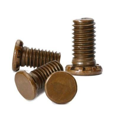 M6 M8 Ultra Low Head Serration Special Machined Copper Screw