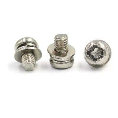 Pan Head Sems Machine Combined Screw with Flat Washer Sems Screw