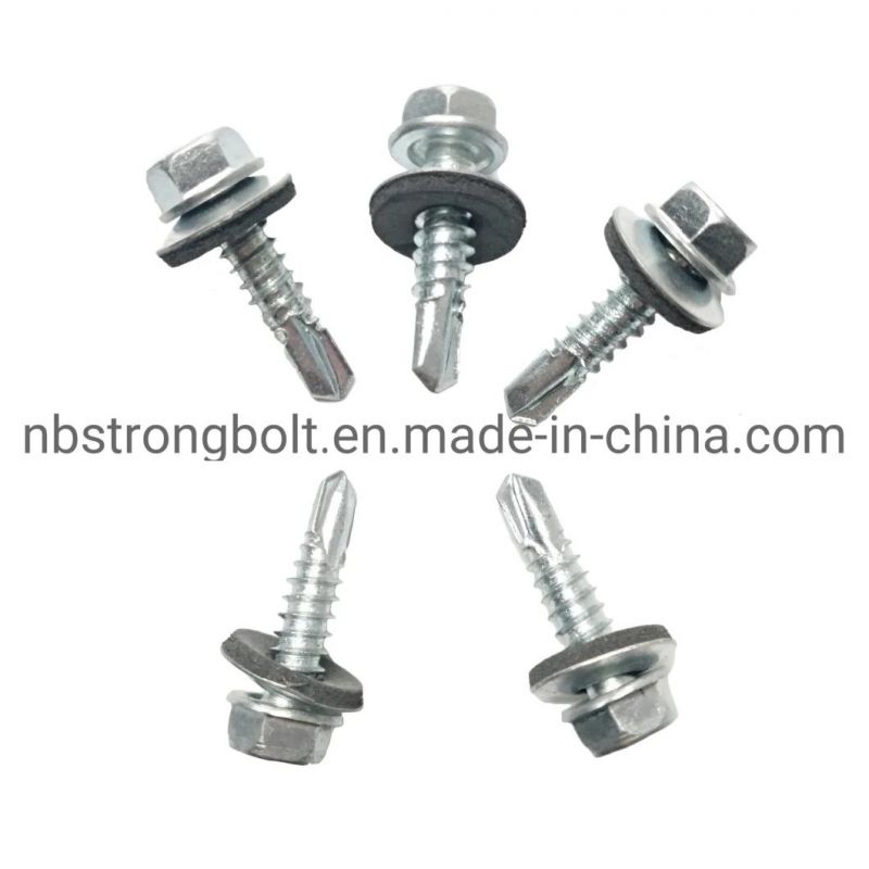 Hex Washer Head Self Drilling Screw Manufacturer &Factory with Zinc
