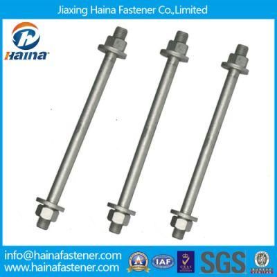 Dacromet Coating M5-M64 Double End Stud Bolts with Nut