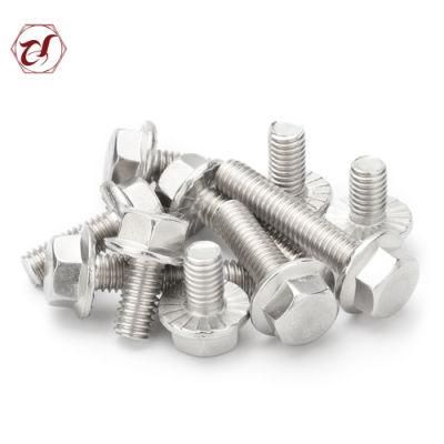 SS304 Stainless Steel Hex Head Bolt with The Flange