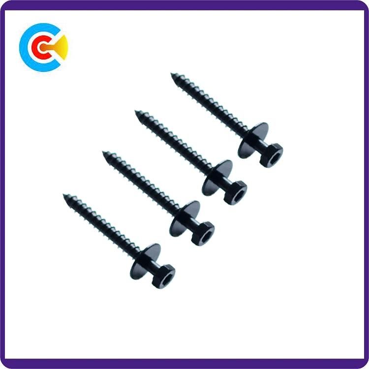GB/DIN/JIS/ANSI Carbon-Steel/Stainless-Steel Internal and External Hexagonal Flat Pad Screw