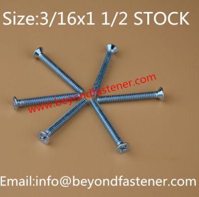 Countersunk Screw Bolts 3/16X1 1/2/Machine Screw