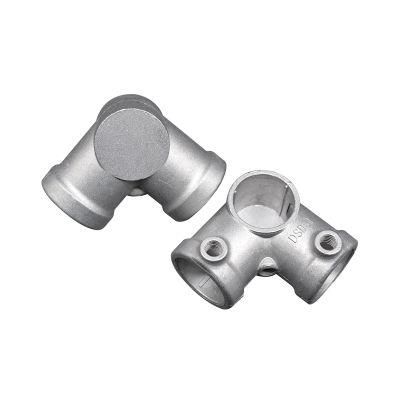 90 Degree Aluminum Alloy Flange Key Clamp Pipe Fitting Equal Elbow Connector Tee 3 Way Coupling