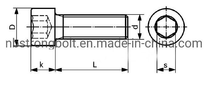 Hexagon Socket Head Cap Screw with Zinc