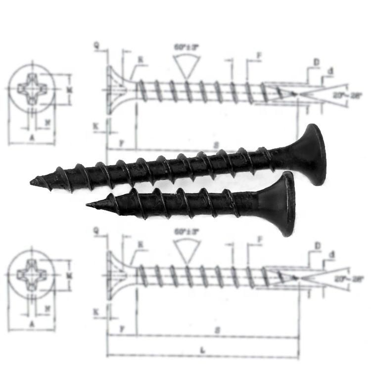 Mushroom Head Wood Self Drilling Drywall Screw