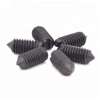 DIN913 914 915 916m1 M1.2 M1.4 M1.6 M2 M2.5 M3 M3.5 M4 M5 M6 DIN553 Black Conical Set Screw