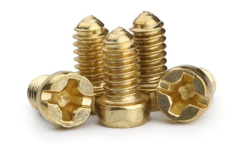 Special Brass Plated Carbon Steel Pan Cheese Head Machine Screw