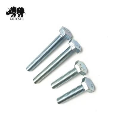 Galvanized Full Thread DIN933 Cl5.8 Hexagon Head Bolt